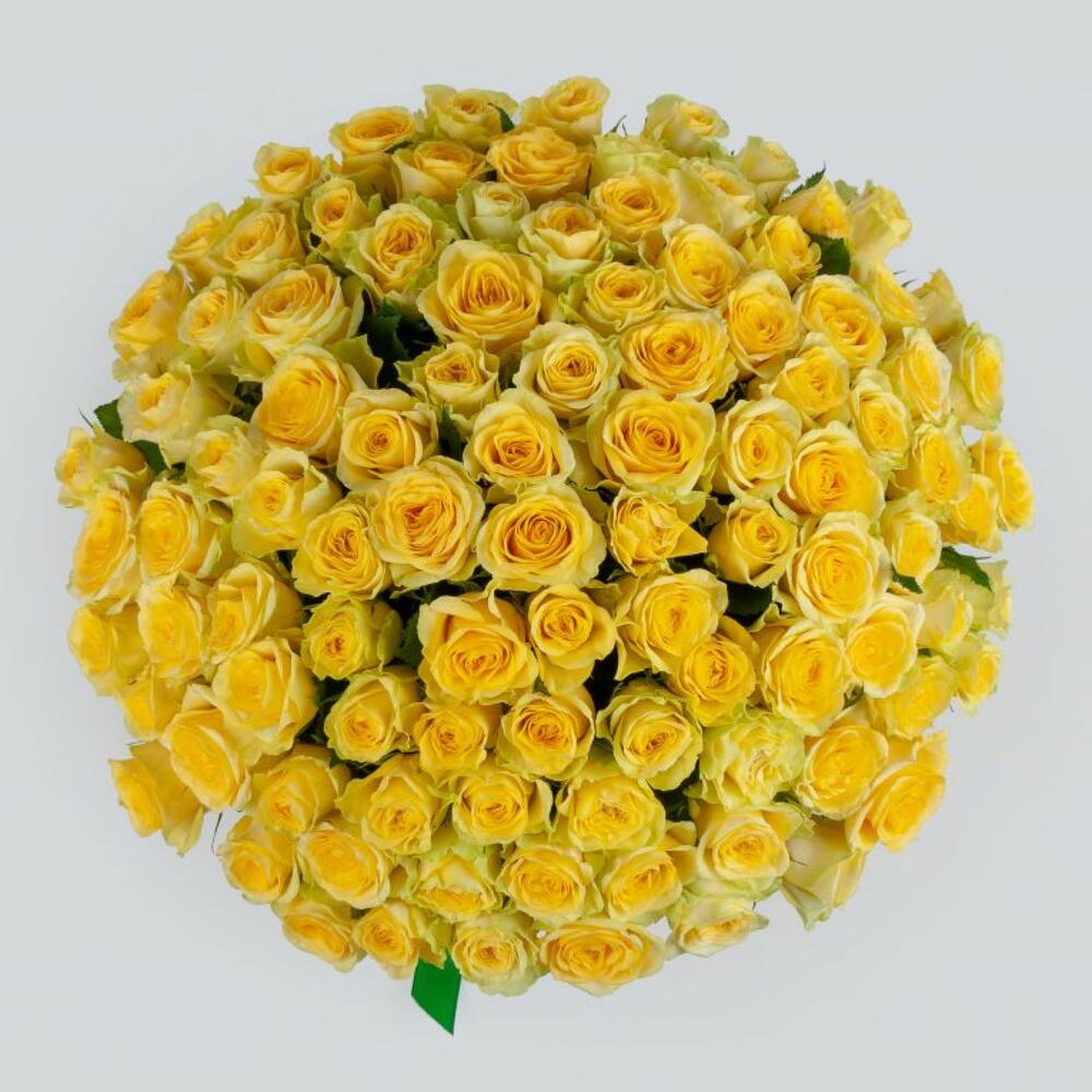 Букет 101 желтой розы